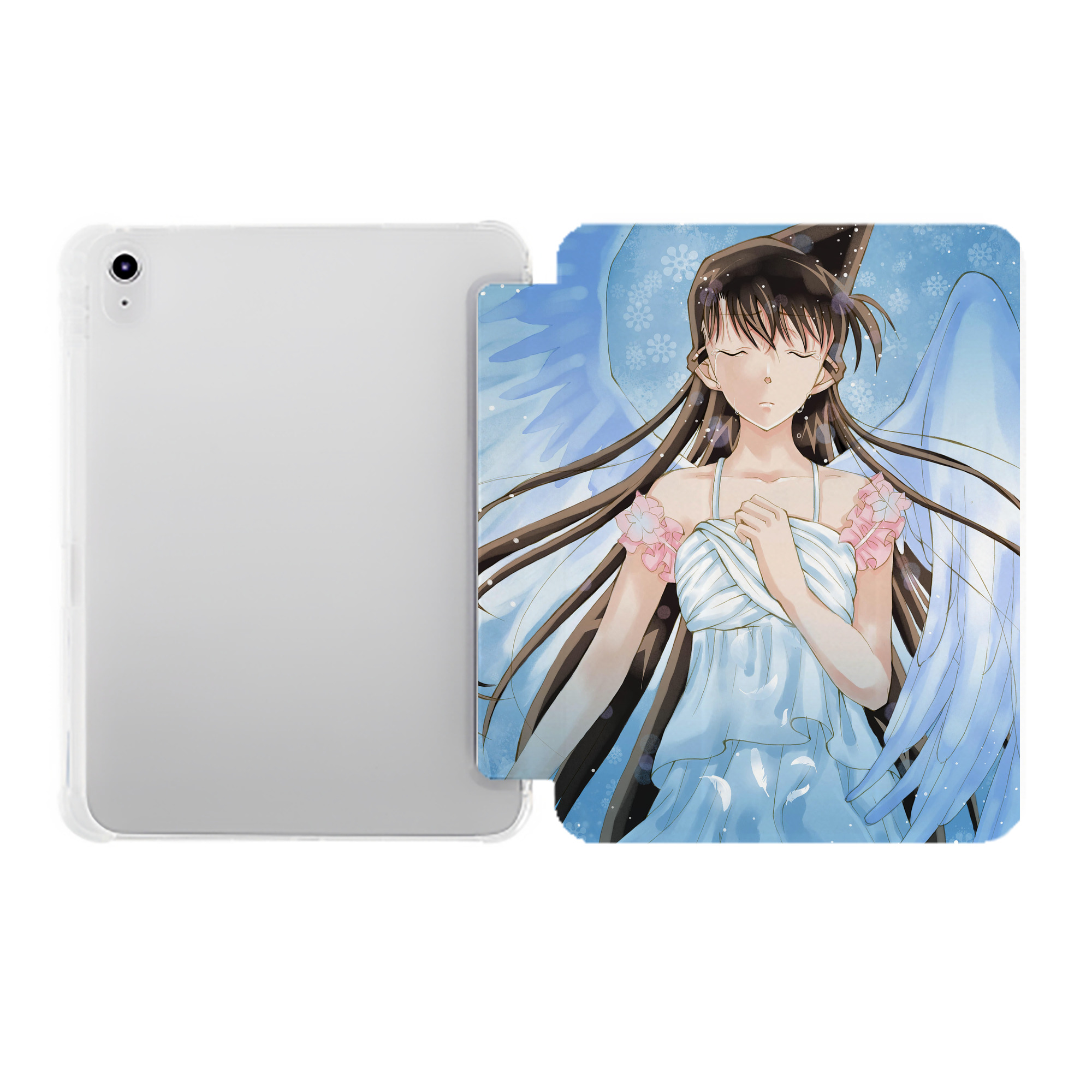 （画像用） 名探偵コナン Detective Conan IPad ケース ペン収納付き 三つ折りスタンド PUレザー×シリコン 対応機種9.5/10.5/10.9インチ